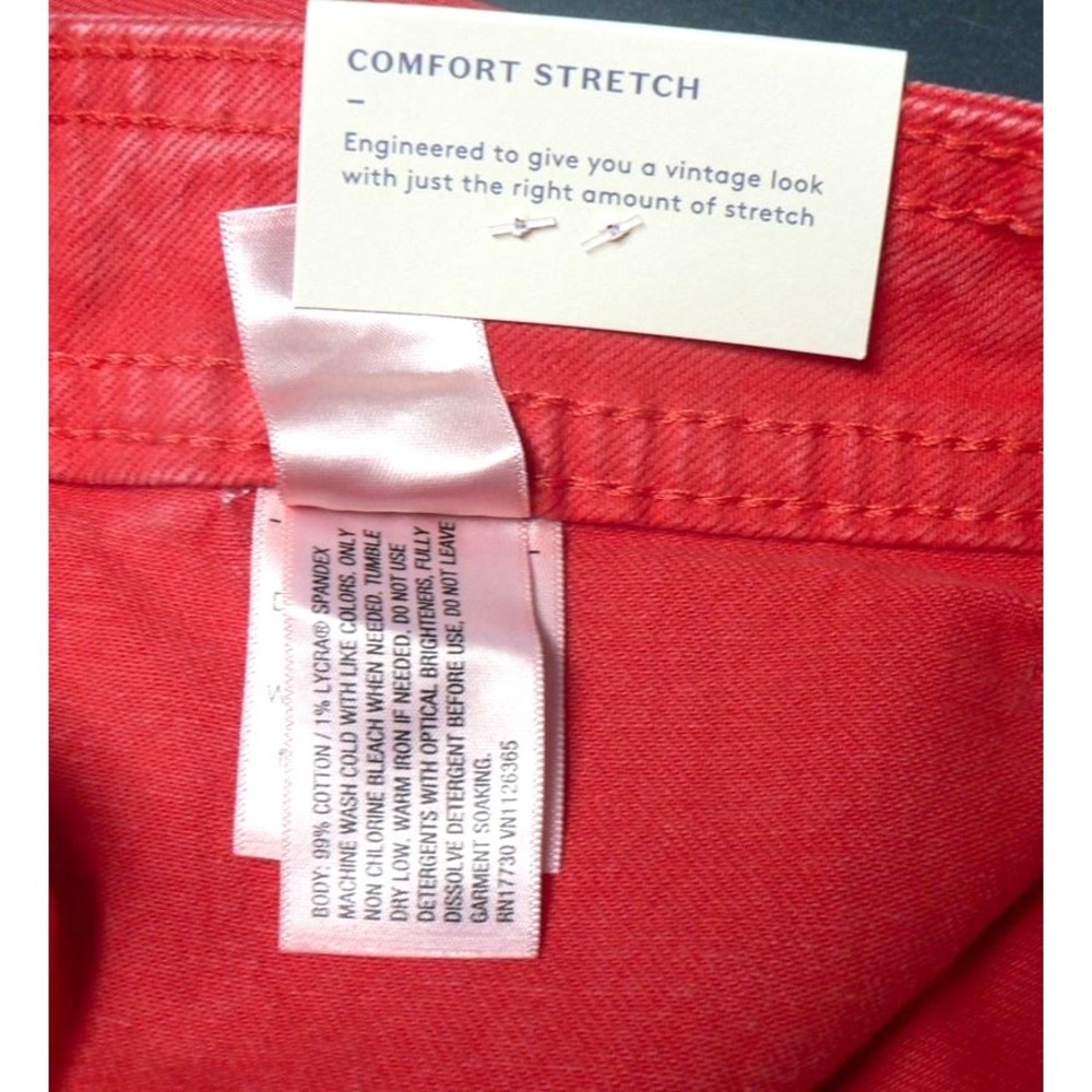 Universal Thread Women's High Rise Sailor Wide Leg Ankle Jeans in Red Size 8 - Picture 10 of 10